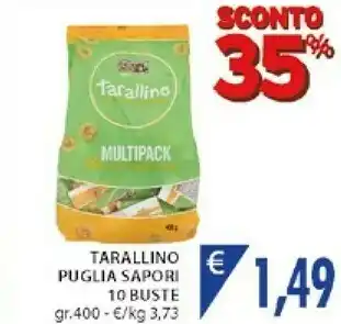 Mercatò Puglia sapori Tarallino Con Olio Extravergine Di Oliva 400 G(ml) offerta