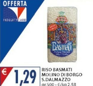 Mercatò Basmati Riso Molino Di Borgo S. Dalmazzo offerta
