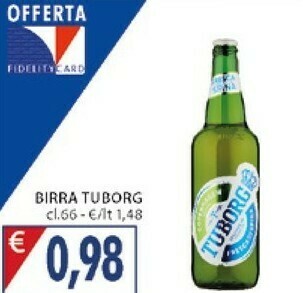 Mercatò Tuborg Birra 660 G(ml) offerta