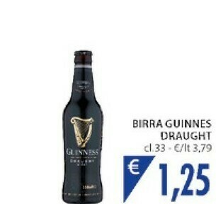 Mercatò Guinnes - Birra Draught 330 G(ml) offerta