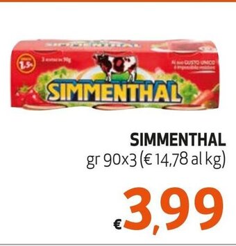 Maxi Supermercati SIMMENTHAL gr 90x3 offerta