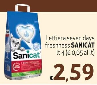 Lettiera seven days freshness SANICAT It 4