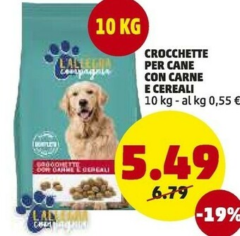 Crocchette Per Cane Con Carne E Cereali