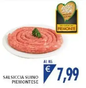 Mercatò Salsiccia Suino Piemontese offerta