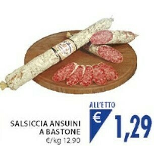 Mercatò Salsiccia Ansuini A Bastone offerta