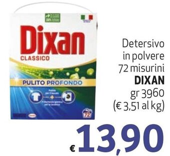 Maxi Supermercati Detersivo in polvere 72 misurini DIXAN gr 3960 offerta