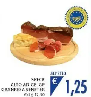 Mercatò Senfter Speck Alto Adige Igp Granresa offerta