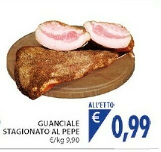Mercatò Guanciale Stagionato Al Pepe offerta