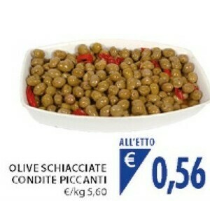 Mercatò Olive Schiacciate Condite Piccanti offerta