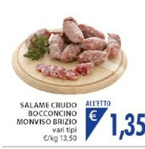 Mercatò Salame Crudo Bocconcino Monviso Brizio offerta