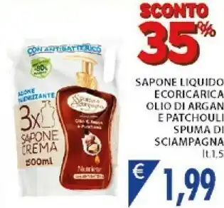 Mercatò Spuma di Sciampagna Sapone Liquido Ecoricarica offerta