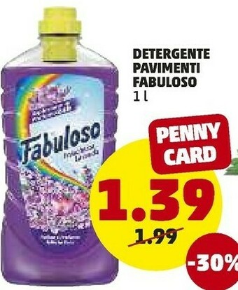 PENNY Fabuloso Detergente Pavimenti offerta