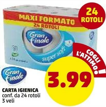 PENNY Gran Finale Carta Igienica offerta