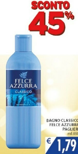Mercatò Felce Azzurra Bagno Classico 650ml offerta