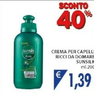 Mercatò Sunsilk Crema Per Capelli Ricci Sa Domare 200ml offerta