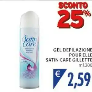 Mercatò Gillette Satin Care Gel Depilazione 200ml offerta