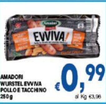 DEM AMADORI WURSTELEWNA POLLO E TACCHINO 250 g offerta