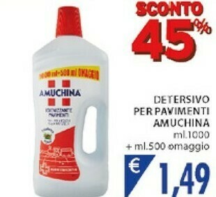 Mercatò Amuchina Detersivo Per Pavimenti offerta