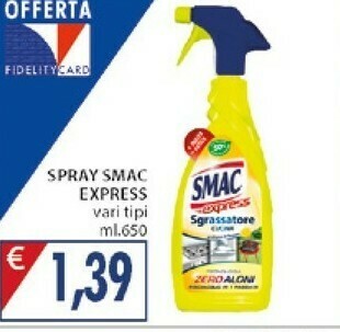Mercatò Smac s.p.a. Spray Express offerta