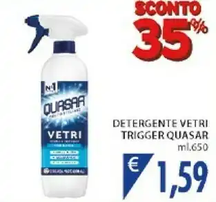 Mercatò Quasar Detergente Vetri Triger offerta