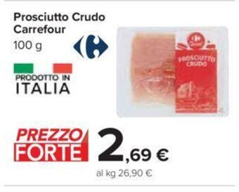 Carrefour Iper Prosciutto Crudo Carrefour 100 g offerta