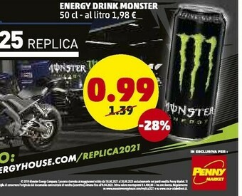PENNY Monster Energy 500 G(ml) offerta