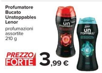 Carrefour Iper Profumatore Bucato Unstoppables Lenor 210 g offerta