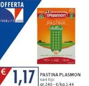 Mercatò Plasmon Pastina Stelline 340g offerta