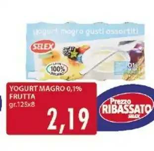Mercatò Selex Yogurt Magro Frutta offerta