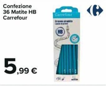 Carrefour Iper Confezione 36 Matite HB Carrefour offerta