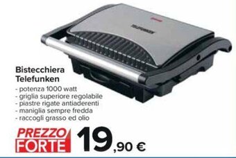Carrefour Iper Bistecchiera Telefunken offerta