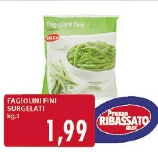 Mercatò Selex Fagiolini Fini Surgleati offerta