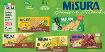 Carrefour Iper Crackers Integrali Fibrextra Misura 385 g offerta