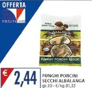 Mercatò Albalanga Funghi Porcini Secchi offerta