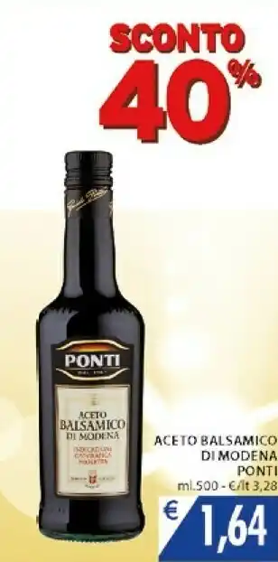 Mercatò Ponti Aceto Balsamico Di Modena offerta