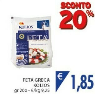 Mercatò Kolios Feta Greca offerta