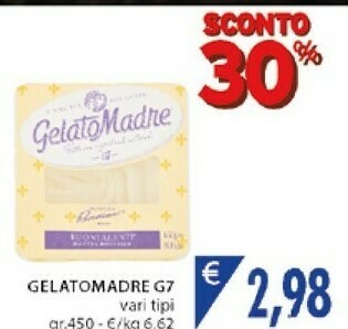 Mercatò G7 - Gelato Madre Nocciola 450 G(ml) offerta
