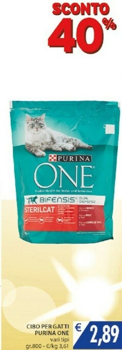Mercatò Purina Cibbo Per Gatti One offerta