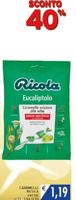 Mercatò Ricola Caramelle offerta