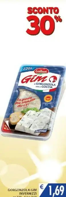 Mercatò Galbani Gorgonzola Con La Goccia Gim 220 G(ml) offerta