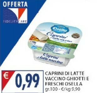 Osella Caprini Di Latte Vaccino 100 G(ml)