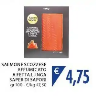Mercatò Saper Di Sapori Salmone Scozzese Affumicato A Fetta offerta