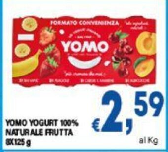 DEM YOMO YOGURT 100% NATURALE FRUTTA 8x125 g offerta