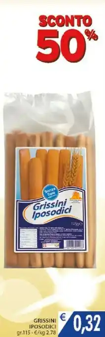 Mercatò Local Grissini Iposodici 115 G offerta