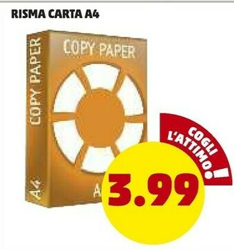 PENNY Risma Carta A4 offerta