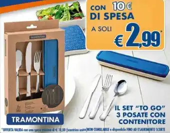 Il Set "To Go" 3 Posate con Contenitore