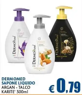 Dermomed Sapone Liquido Argan - Talco Karite' 300ml