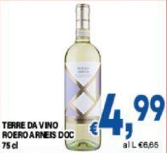 DEM TERRE DA VINO ROERO ARNEIS DOC 75 cl offerta