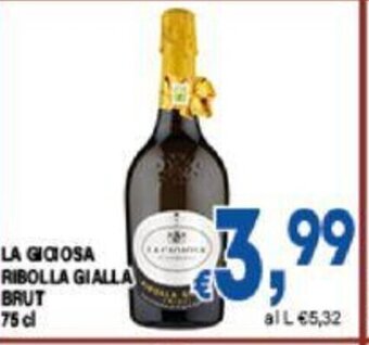 DEM LA GIOIOSA RIBOLLA GIALLA BRUT 75 cl offerta