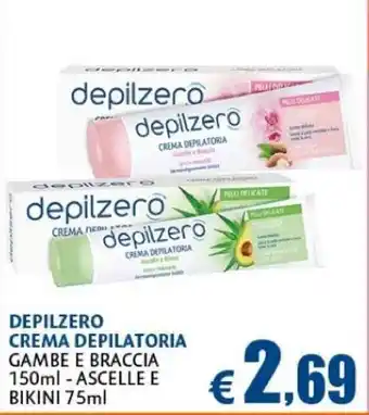 Depilzero Crema Depilatoria 150ml e 75ml